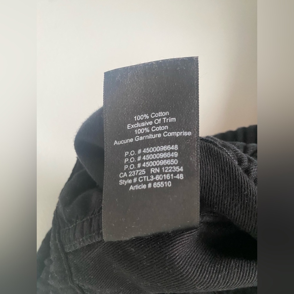 TNA Aritzia Black Drawstring Cotton Pants Size Small Neutral Capsule Casual - Picture 6 of 6